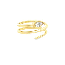 .30ct 14k Yellow Gold Diamond Wrap Ring
