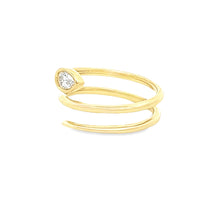 .30ct 14k Yellow Gold Diamond Wrap Ring