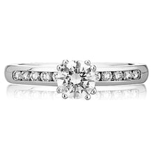 A.Jaffe Channel Set Diamond Engagement Ring