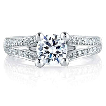 A.Jaffe Split Shank Diamond Engagement Ring