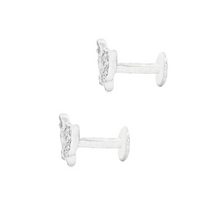.35ct 18k Gold Diamond Butterfly Flat Back Studs