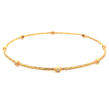 18k Rose Gold Diamond Bangle