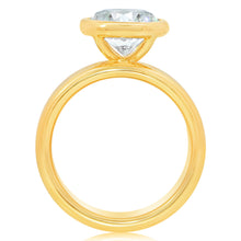 Classique Creations Triple Band Cigar Design Engagement Ring