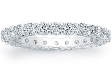 Round Brilliant Cut Platinum Diamond Eternity Ring