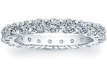Round Brilliant Cut Platinum Diamond Eternity Ring