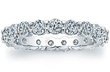 Round Brilliant Cut Platinum Diamond Eternity Ring