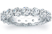 Round Brilliant Cut Platinum Diamond Eternity Ring