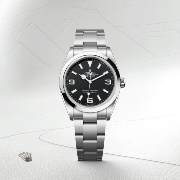 Rolex Explorer in Oystersteel, M124270-0001 - H.L. Gross Jewelers