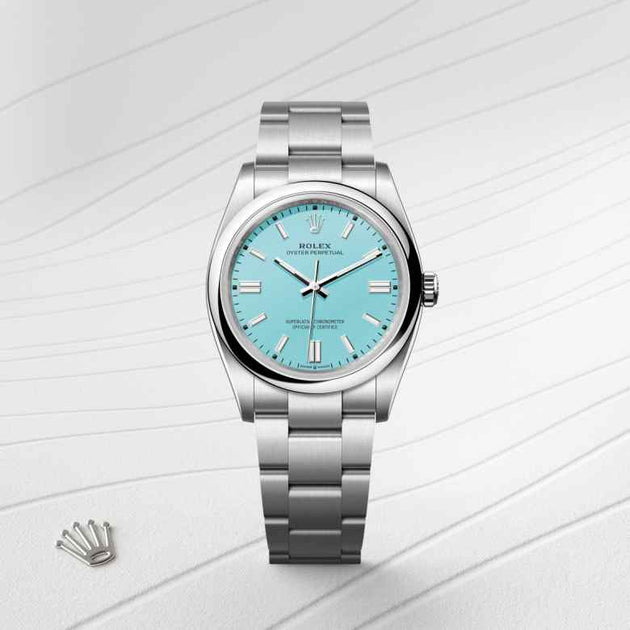 Rolex Oyster Perpetual in Oystersteel, M126000-0006 - H.L. Gross Jewelers