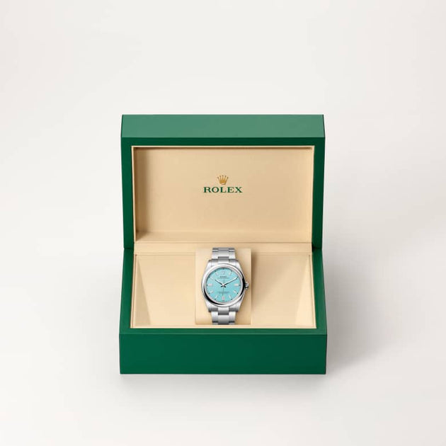 Rolex Oyster Perpetual in Oystersteel, M126000-0006 - H.L. Gross Jewelers