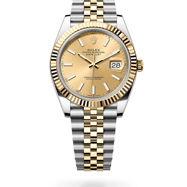 Rolex Datejust in Yellow Rolesor - combination of Oystersteel and yellow gold, M126333-0010 - H.L. Gross Jewelers