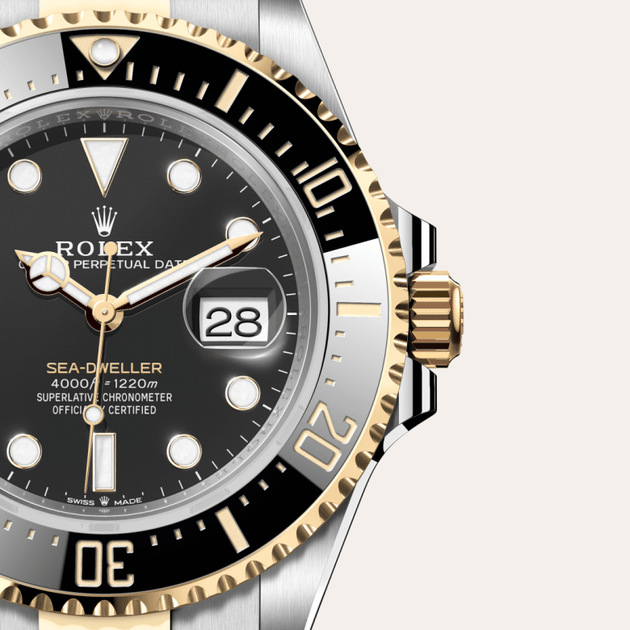 Rolex Sea-Dweller in Yellow Rolesor - combination of Oystersteel and yellow gold, M126603-0001 - H.L. Gross Jewelers