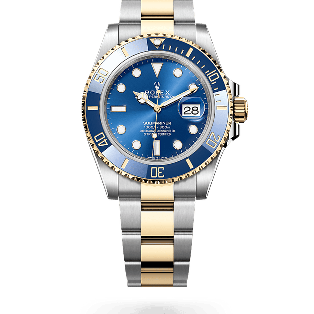 Rolex Submariner in Yellow Rolesor - combination of Oystersteel and yellow gold, M126613LB-0002 - H.L. Gross Jewelers