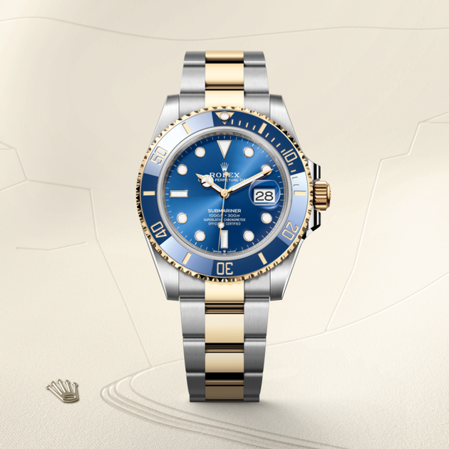 Rolex Submariner in Yellow Rolesor - combination of Oystersteel and yellow gold, M126613LB-0002 - H.L. Gross Jewelers