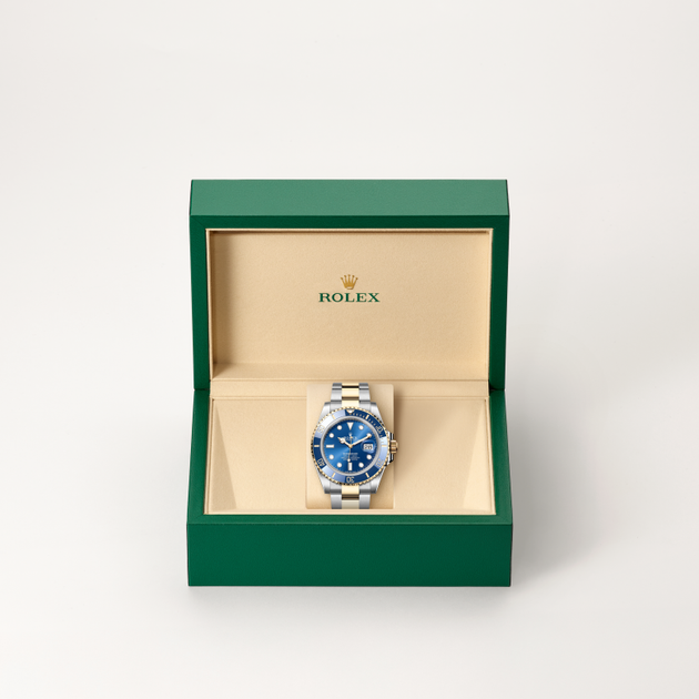 Rolex Submariner in Yellow Rolesor - combination of Oystersteel and yellow gold, M126613LB-0002 - H.L. Gross Jewelers