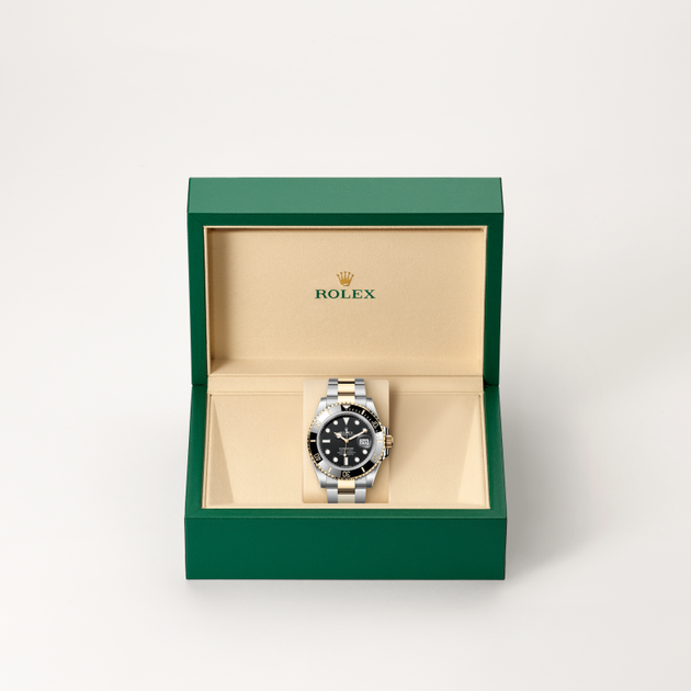 Rolex Submariner in Yellow Rolesor - combination of Oystersteel and yellow gold, M126613LN-0002 - H.L. Gross Jewelers