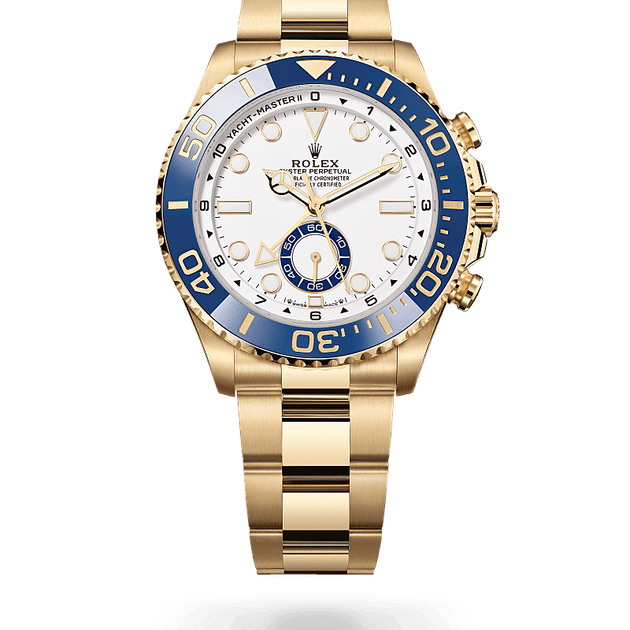 Rolex Yacht-Master II in 18 ct yellow gold, M126688-0001 - H.L. Gross Jewelers