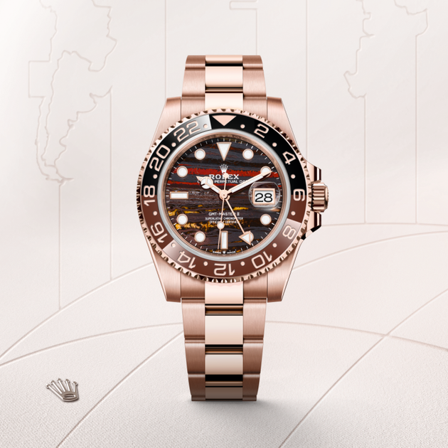 Rolex GMT-Master II in 18 ct Everose gold, M126715CHNR-0002 - H.L. Gross Jewelers