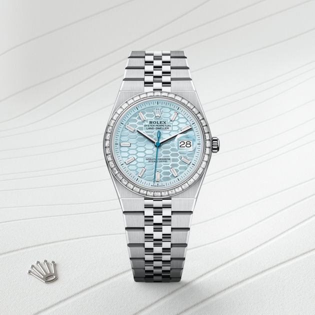 Rolex Land-Dweller in Platinum, M127286TBR-0001 - H.L. Gross Jewelers