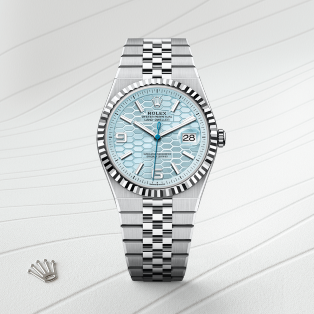 Rolex Land-Dweller in Platinum, M127336-0001 - H.L. Gross Jewelers