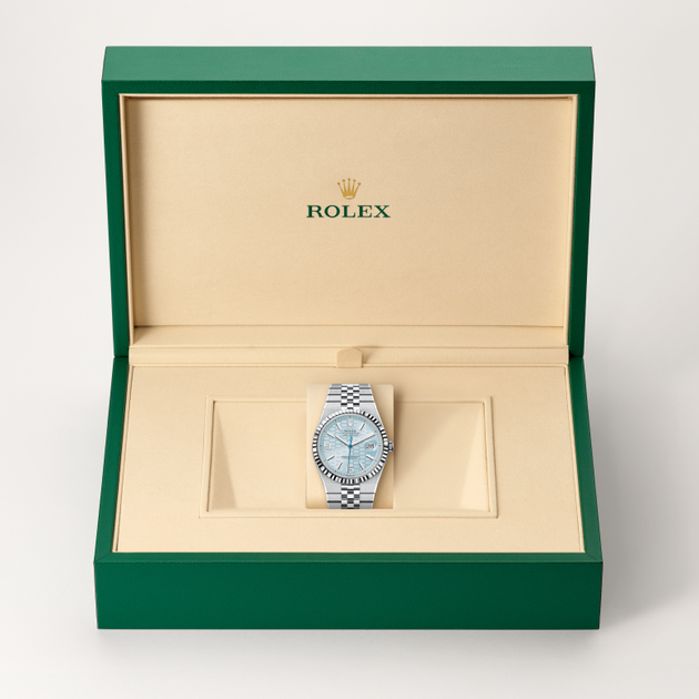 Rolex Land-Dweller in Platinum, M127336-0001 - H.L. Gross Jewelers