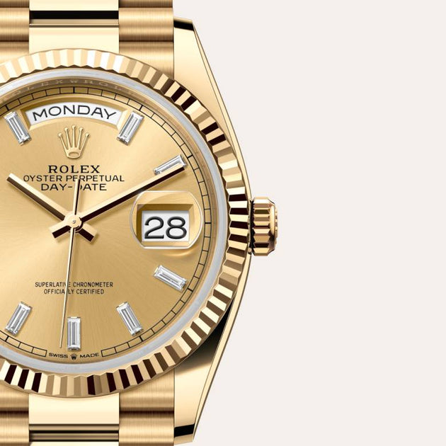 Rolex Day-Date in 18 ct yellow gold, M128238-0132 - H.L. Gross Jewelers