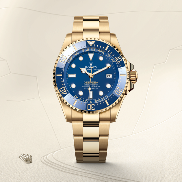 Rolex Deepsea in 18 ct yellow gold, M136668LB-0001 - H.L. Gross Jewelers