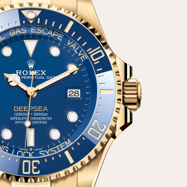 Rolex Deepsea in 18 ct yellow gold, M136668LB-0001 - H.L. Gross Jewelers