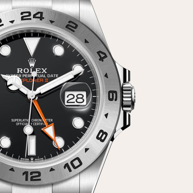 Rolex Explorer II in Oystersteel, M226570-0002 - H.L. Gross Jewelers