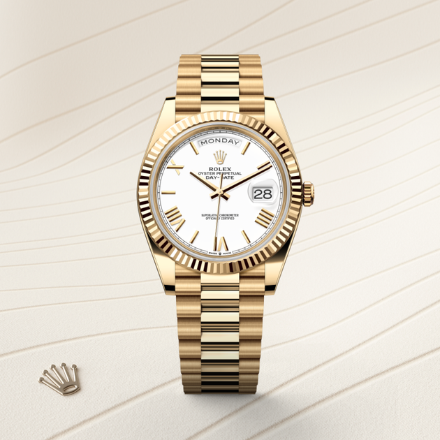 Rolex Day-Date in 18 ct yellow gold, M228238-0042 - H.L. Gross Jewelers