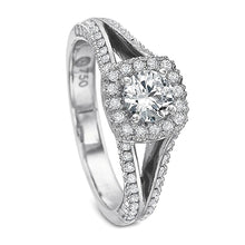 Precision Set Split Shank Diamond Engagement Ring