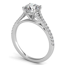 Split Shank Pave Diamond Engagement Ring