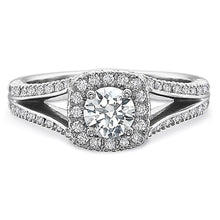 Precision Set Split Shank Diamond Engagement Ring