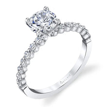 Sylvie Round Cut Classic Engagement Ring