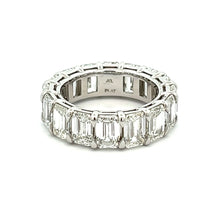 9.61ct Emerald Cut Diamond Eternity Ring