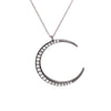 14k Crescent Moon Pendant