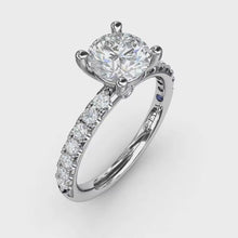 Fana Classic Pave Round Cut Engagement Ring