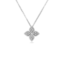 Roberto Coin Medium Flower Pendant with Diamonds