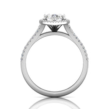 Martin Flyer Pave Split Shank Diamond Engagement Ring