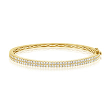1.80ct 14k Gold Diamond Bangle