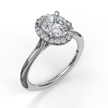 Fana Oval Cut Halo Engagement Ring