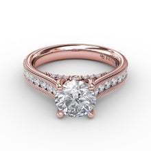 Fana Classic Round Diamond Solitaire Engagement Ring