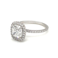 1.77ct Cushion Diamond Platinum Ring